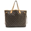 LOUIS VUITTON 'Neverfull' bag in brown monogram canvas