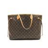 LOUIS VUITTON 'Neverfull' bag in brown monogram canvas