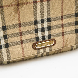 Sac BURBERRY en cuir et toile tartan