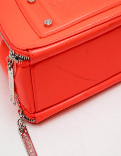 VERSACE Jeans bag in neon orange patent leather