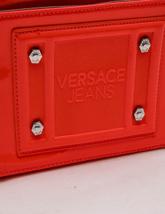 VERSACE Jeans bag in neon orange patent leather