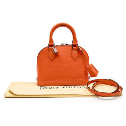 LOUIS VUITTON mini 'Alma' BB in Coral épi leather