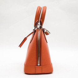 Mini sac Alma LOUIS VUITTON cuir épi corail