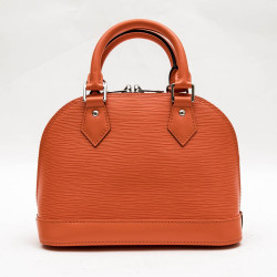 Mini sac Alma LOUIS VUITTON cuir épi corail