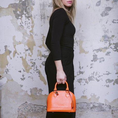 Louis Vuitton, Bags, Louis Vuitton Epi Leather Alma Pm Orange