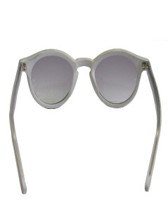 Lunettes de soleil LINDA FARROW LUXE en plastique gris clair