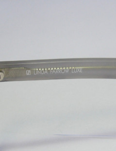 Lunettes de soleil LINDA FARROW LUXE en plastique gris clair