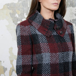 Veste CHANEL T38 en tweed à carreaux