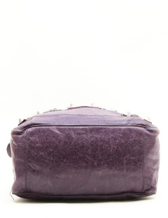 BALENCIAGA bag in purple aged leather