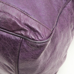 BALENCIAGA bag in purple aged leather