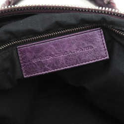 BALENCIAGA bag in purple aged leather