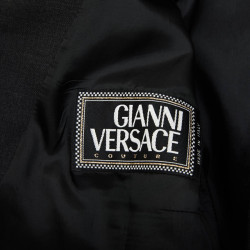 Blazer GIANNI VERSACE Couture en soie noire