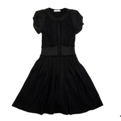 VIKTOR & ROLF T 40IT short sleeves dress in black wool