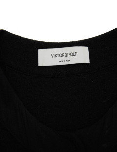 VIKTOR & ROLF T 40IT short sleeves dress in black wool