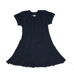 CHANEL blue alpaga knit dress size 36FR