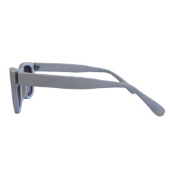 Lunettes de soleil LINDA FARROW LUXE en plastique gris mat