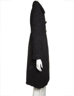 PRADA coat in black blistered fabric  40 IT / T 36 FR