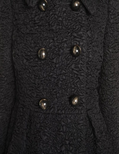 PRADA coat in black blistered fabric  40 IT / T 36 FR