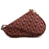 CHRISTIAN DIOR 'Saddle' Bag in bordeaux monogram canvas