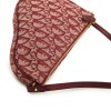 CHRISTIAN DIOR 'Saddle' Bag in bordeaux monogram canvas