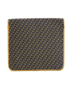 Pochette CHRISTIAN DIOR monogram doré et bleu marine