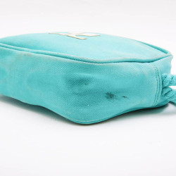 Sac COURREGE toile turquoise