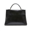 HERMES vintage 'Kelly 32' bag in black box leather