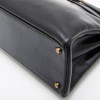 HERMES vintage 'Kelly 32' bag in black box leather