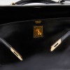 HERMES vintage 'Kelly 32' bag in black box leather