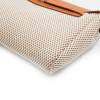 HERMES 'Herbag' bag in black, beige and off-white canvas