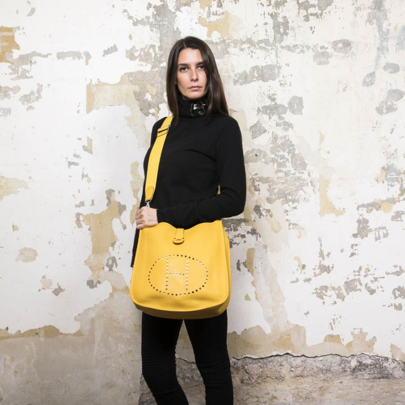 Yellow CELINE bag - VALOIS VINTAGE PARIS