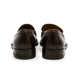 Mocassins LOUIS VUITTON cuir marron