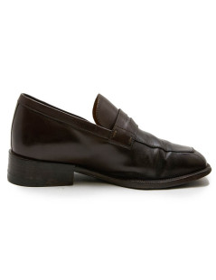 Mocassins LOUIS VUITTON cuir marron