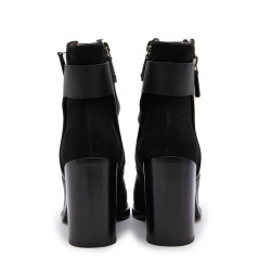 Bottines CHANEL T38,5 cuir noir