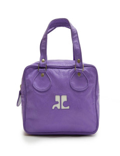 Sac COURREGES cuir veilli verni violet