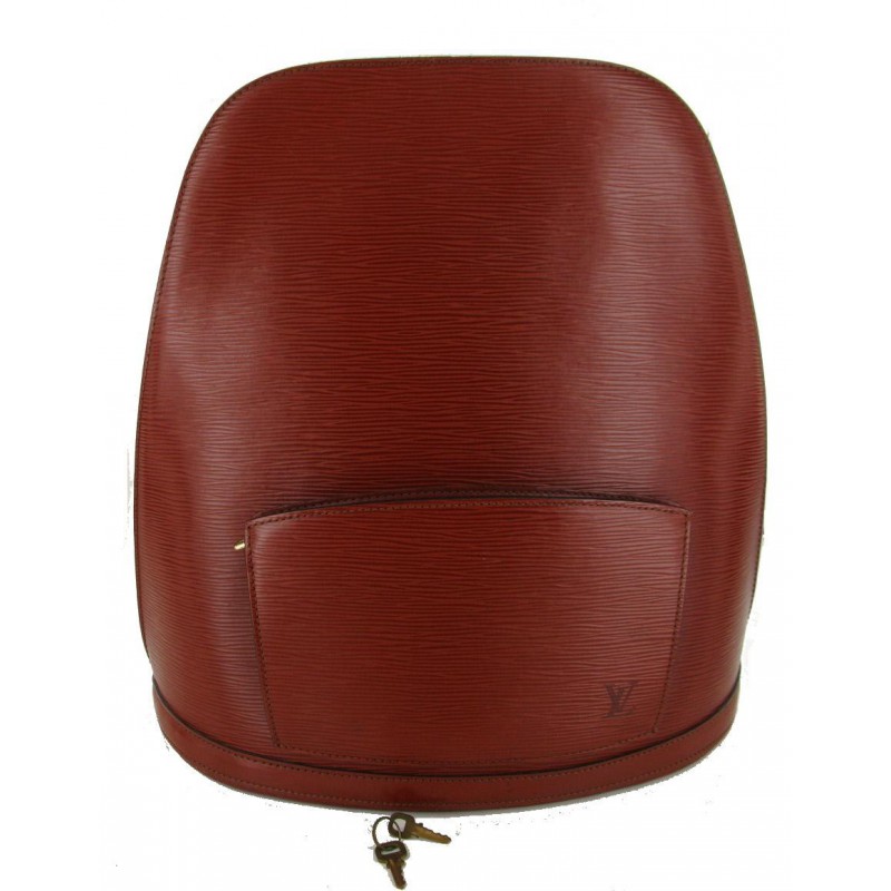 Louis Vuitton, Bags, Louis Vuitton Lv Logo Gobelin Backpack Bag Epi  Leather Brown