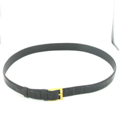 Ceinture croco noir MORABITO