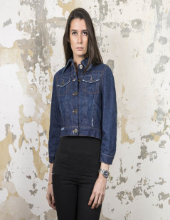 Blouson JEAN PAUL GAULTIER t 38 en toile denim