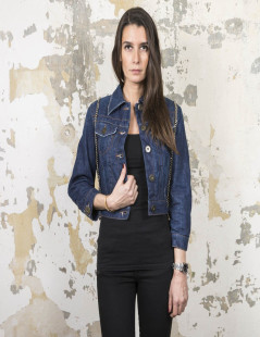 Blouson JEAN PAUL GAULTIER t 38 en toile denim