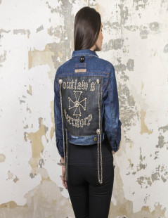 Blouson JEAN PAUL GAULTIER t 38 en toile denim