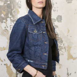 Blouson JEAN PAUL GAULTIER t 38 en toile denim