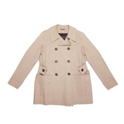 LOUIS VUITTON Mackintosh raincoat in beige cotton size 42