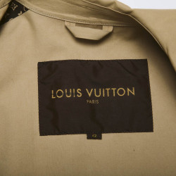 LOUIS VUITTON Mackintosh raincoat in beige cotton size 42