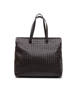 Sac BOTTEGA VENETA cuir tressé marron