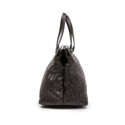 Sac BOTTEGA VENETA cuir tressé marron