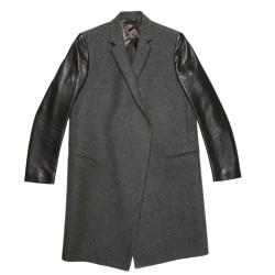 Manteau t 36 CELINE en laine grise 