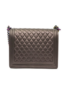 CHANEL limited edition 'Boy' bag in bronze quilted leather 