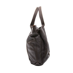 Sac HERMES en cuir marron