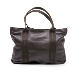 Sac HERMES en cuir marron