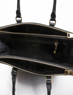 PRADA 'Galleria' in black Saffiano in black leather